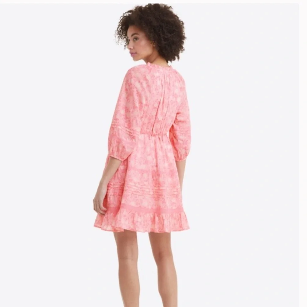 Draper James Kellie Babydoll Sundress Tie Waist in Pink Paisley Easter Women’s L - Picture 5 of 9